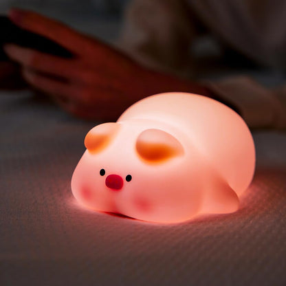 WeCool™ Squishy Silicone Pig Night Light