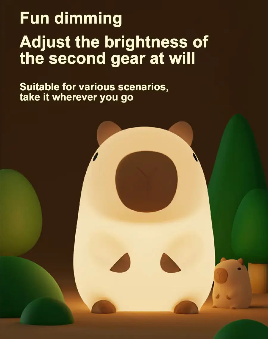 WeCool™ Squishy Silicone Capybara Night light