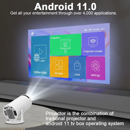 WeCool™ ChillCast 1280x720P 4K Smart Projector