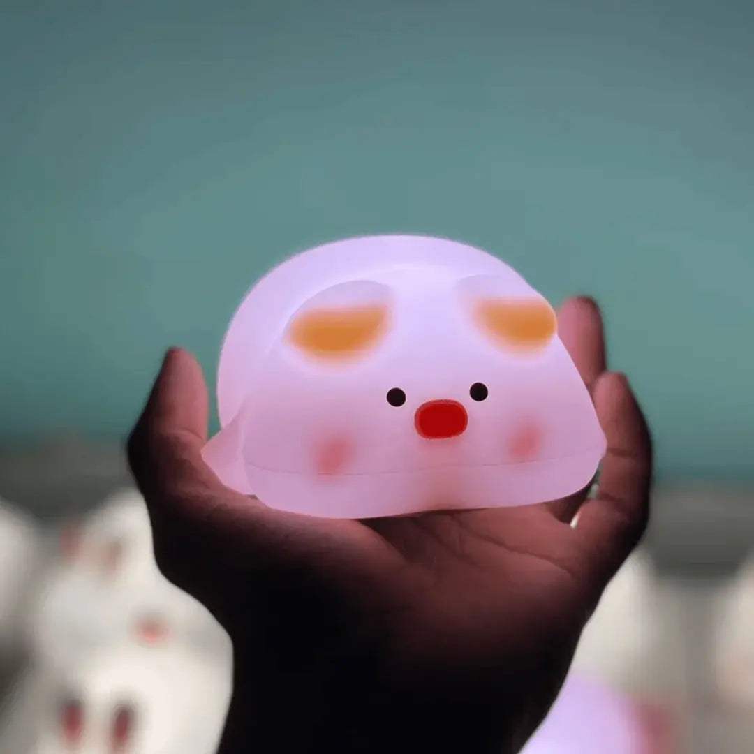 WeCool™ Squishy Silicone Pig Night Light