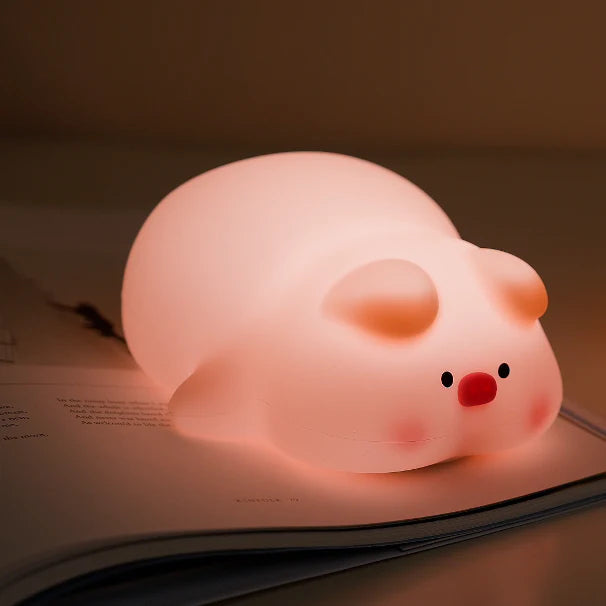 WeCool™ Squishy Silicone Pig Night Light